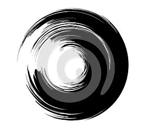 Paintbrush, paint stroke circle element