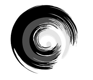 Paintbrush, paint stroke circle element