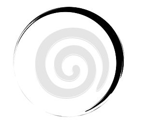 Paintbrush, paint stroke circle element