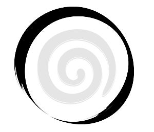 Paintbrush, paint stroke circle element