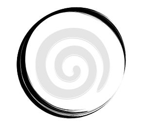 Paintbrush, paint stroke circle element