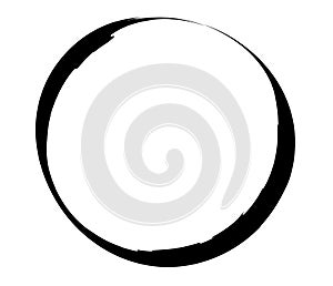 Paintbrush, paint stroke circle element