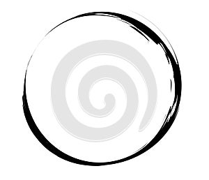 Paintbrush, paint stroke circle element