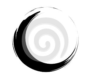 Paintbrush, paint stroke circle element