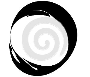 Paintbrush, paint stroke circle element