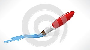 A paintbrush painting