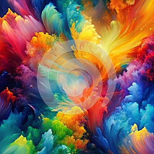 Painted abstract background photo