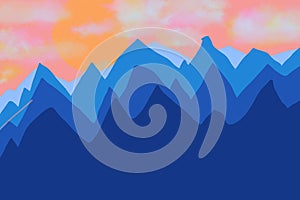 Painted abstract wall art.creativity and imagination