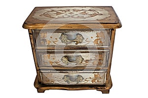 Painted antique chest of drawers photo