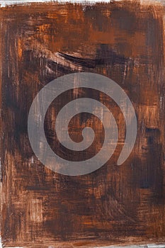 Painted brown background strokes