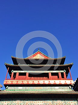 The painted building in China