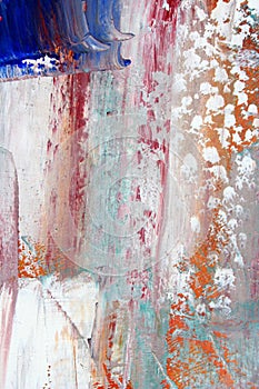 Painted canvas as background.