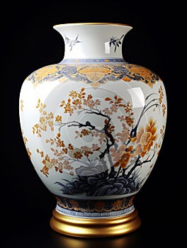 Painted Chinese vase of ancient dynasty