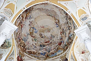 Painted Cieling Abbey Church Neresheim