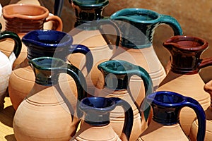 Painted Clay Jugs