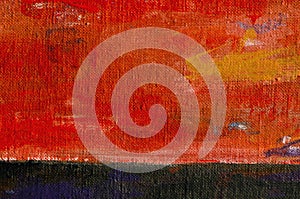 Painted colorful canvas background photo