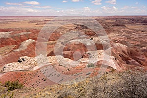 The painted desert as seen in arizona in the springtime