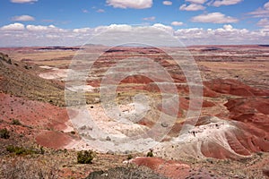 The painted desert as seen in arizona in the springtime