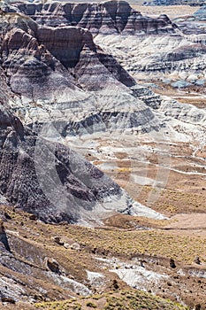 Painted desert badlands