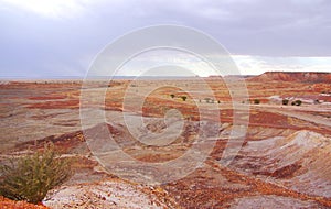 Painted Desert during a Rain Storm