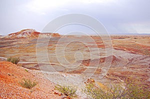 Painted Desert during a Rain Storm