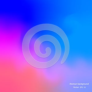 Colorful background of clouds .Abstract background blur gradient ,vector