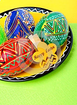 Painted easter eggs.