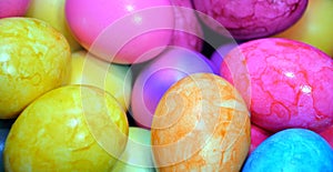 beautiful background with easter eggs