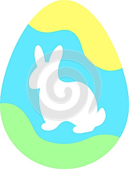 Painted colorful vector easter eggs linear set