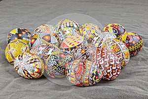 The painted eggs from the collection The Peace