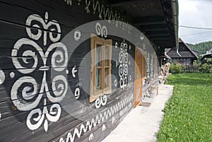 Painted folk cottage, Cicmany