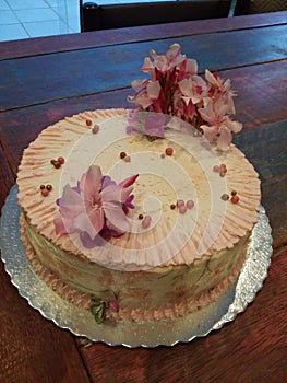 Painted  foundant cake