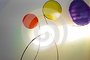 Painted glass. Handmade work ideal for abstract backgrounds.