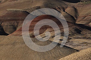 Painted Hills in the John Day Fossil Beds National Monument at Mitchell City, Wheeler County, Northeastern Oregon, USA