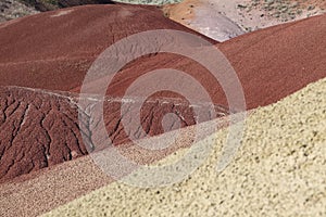 Painted Hills in the John Day Fossil Beds National Monument at Mitchell City, Wheeler County, Northeastern Oregon, USA