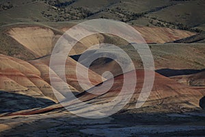 Painted Hills in the John Day Fossil Beds National Monument at Mitchell City, Wheeler County, Northeastern Oregon, USA