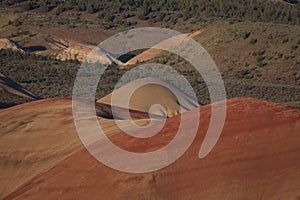 Painted Hills in the John Day Fossil Beds National Monument at Mitchell City, Wheeler County, Northeastern Oregon, USA