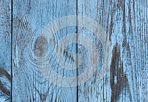 Painted old vintage blue and grey wooden textured wall, close up. Vintage background. Copy space