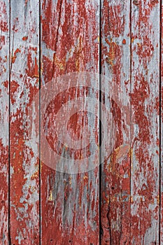 Painted old wooden wall red background