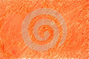 Painted on paper crayon orange
