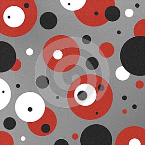 Painted Retro Circles Background