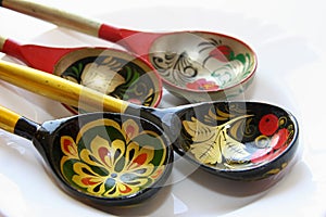 Painted souvenir spoons