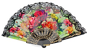 Painted spanish hand fan