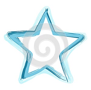 Painted star illustration