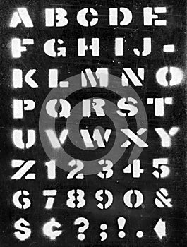 Painted stencil type