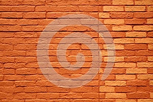 Painted Terracotta Brick Wall Background Or Texture