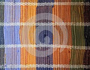 Painted textile background (homespun rug)