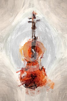 Painted violine