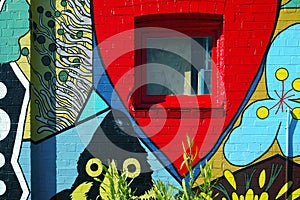 The Painted Wall of an Old Building