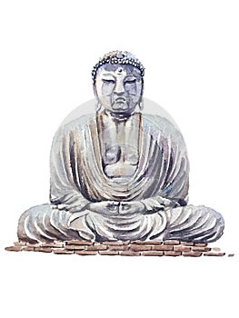 Bronze statue of the Great Buddha Kotoku-in in Japan